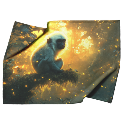 Black_and_White_Colobus_Monkey_on_Glowin_H_Blanket_Top_Bottom_Folds_Mockup.png