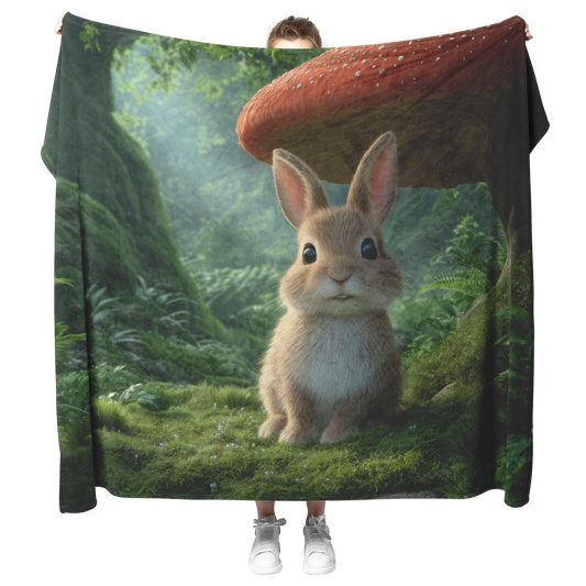 Blue_Eyed_Bunny_Under_Giant_Red_Mushroom_H_Blanket_Model_Mockup.png_15278880