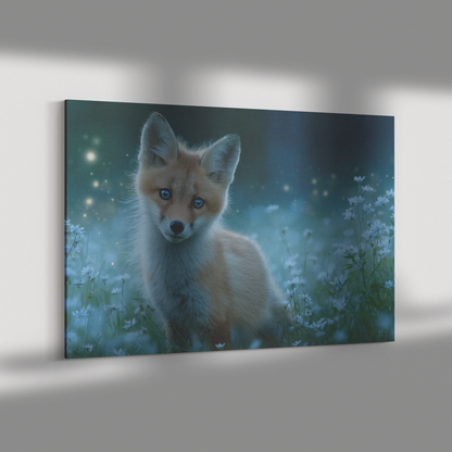 Blue_Eyed_Fox_Cub_Playing_in_Wildflower__H_Rectangle_Dramatic_Shadow_Mockup.png_15519492