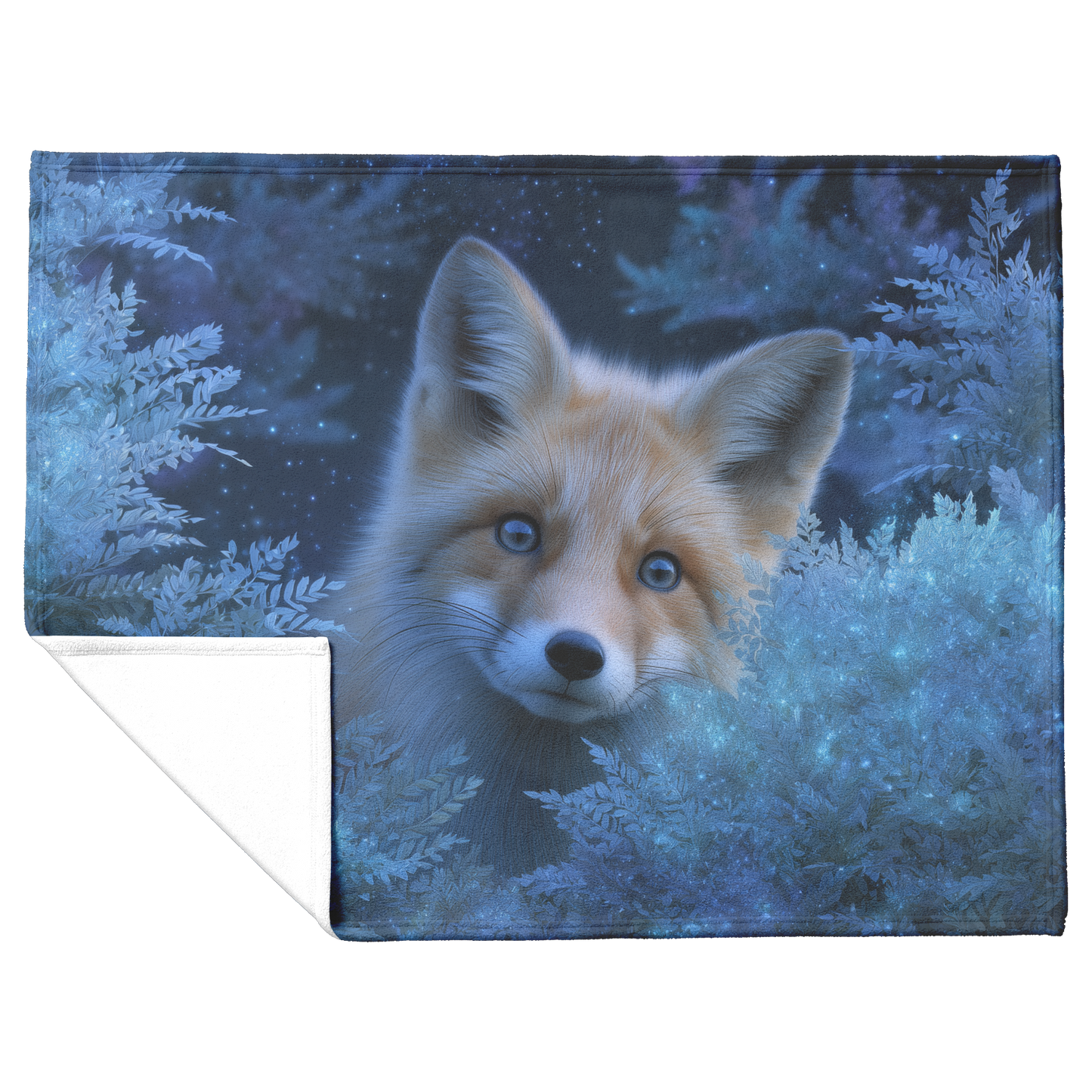 Blue_Eyed_Fox_Peeking_Out_From_Enchanted_H_Blanket_Flat_Fold_Mockup.png