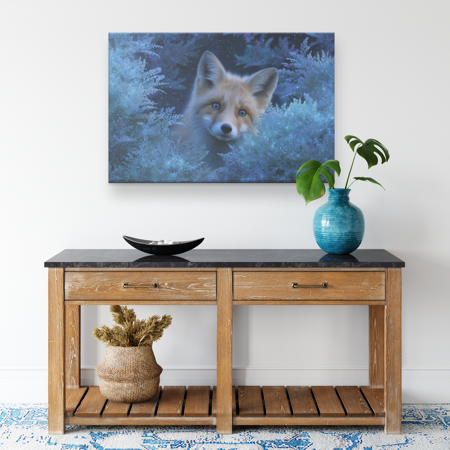 Blue_Eyed_Fox_Peeking_from_Enchanted_Glo_H_Rectangle_Smaller_Lifestyle_Mockup.png_15519622