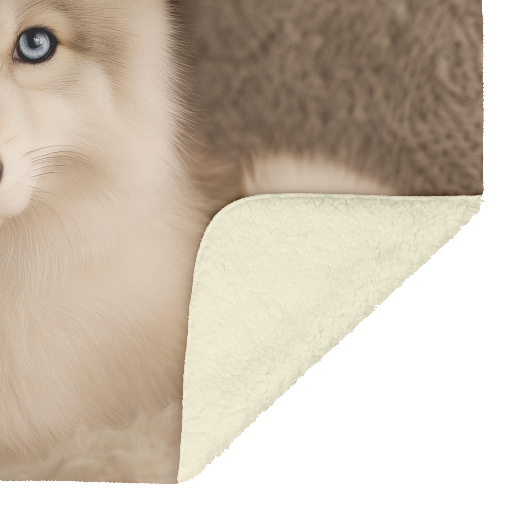 Blue_Eyed_Snow_Fox_Resting_On_Cozy_Chair_H_Blanket_Sherpa_Mockup.png