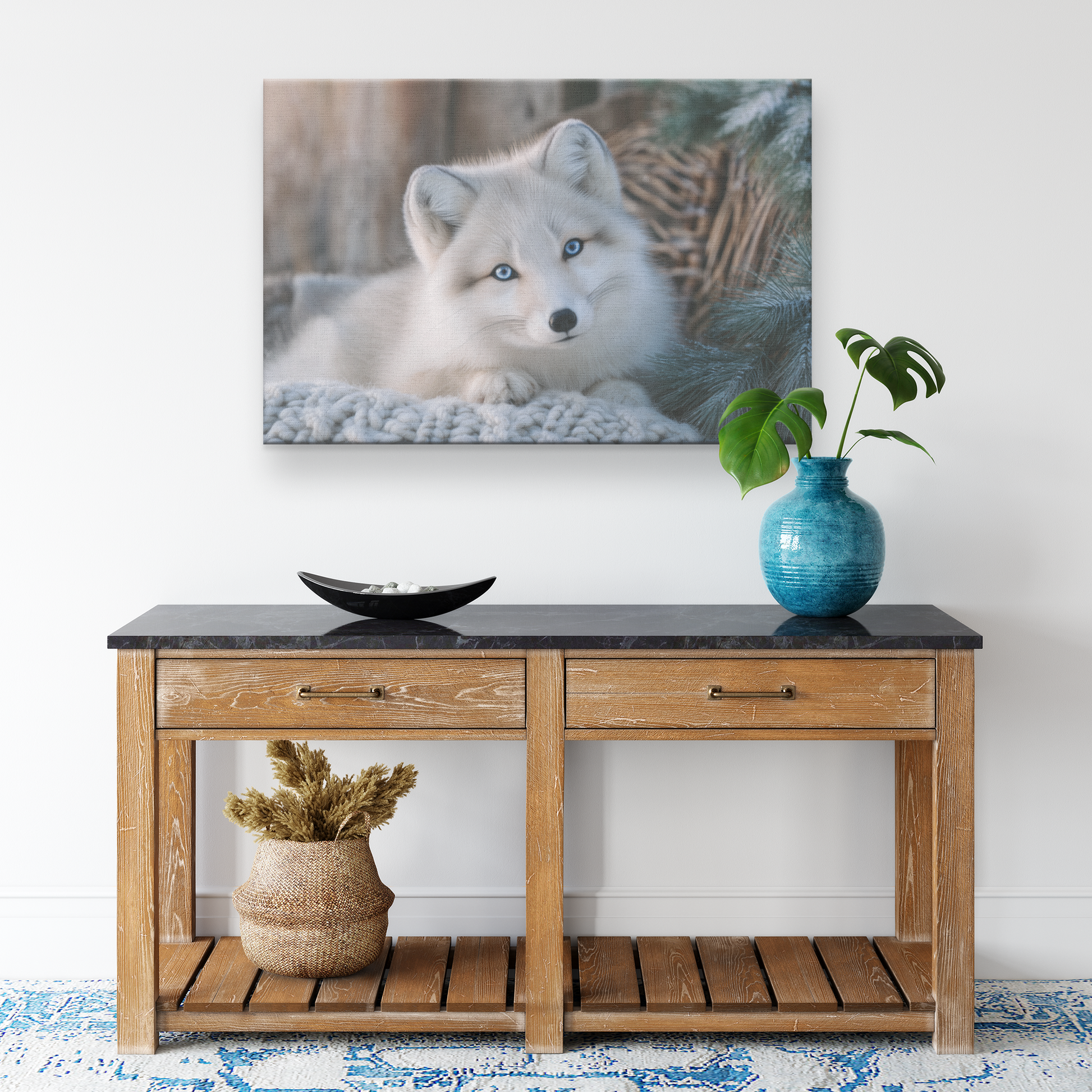 Blue_Eyed_Snow_Fox_Sitting_on_Comfy_Chai_H_Rectangle_Smaller_Lifestyle_Mockup.png_15487769