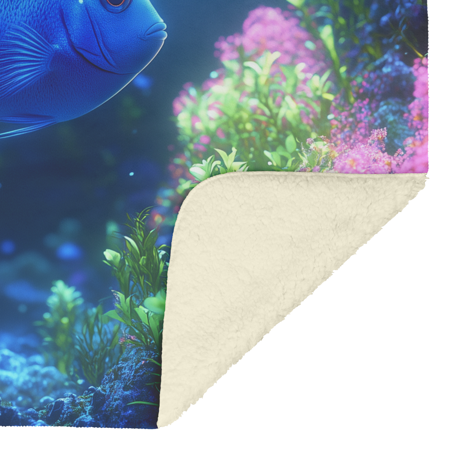Blue_Tang_Swimming_Through_Bioluminescen_H_Blanket_Sherpa_Mockup.png