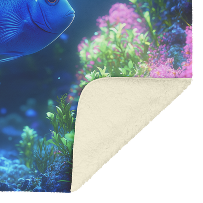 Blue_Tang_Swimming_Through_Bioluminescen_H_Blanket_Sherpa_Mockup.png