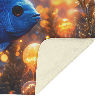 Blue_Tang_Swimming_with_Glowing_Jellyfis_H_Blanket_Sherpa_Mockup.png