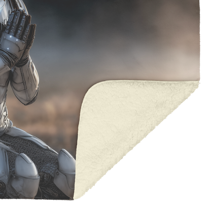 Boy_In_Shimmering_Silver_Armor_Praying_W_H_Blanket_Sherpa_Mockup.png