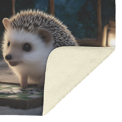 Bunny_And_Hedgehog_Playing_Board_Game_Ne_H_Blanket_Sherpa_Mockup.png