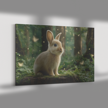 Bunny_Standing_on_Tree_Stump_Surrounded__H_Rectangle_Dramatic_Shadow_Mockup.png_15347121