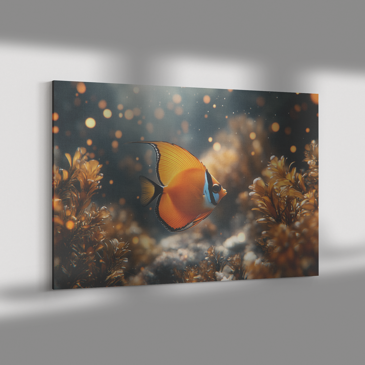Butterflyfish_Resting_Near_Glowing_Under_H_Rectangle_Dramatic_Shadow_Mockup.png