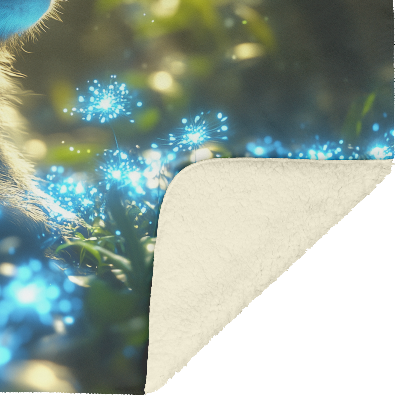 Capuchin_Monkey_Exploring_a_Glowing_Biol_H_Blanket_Sherpa_Mockup.png