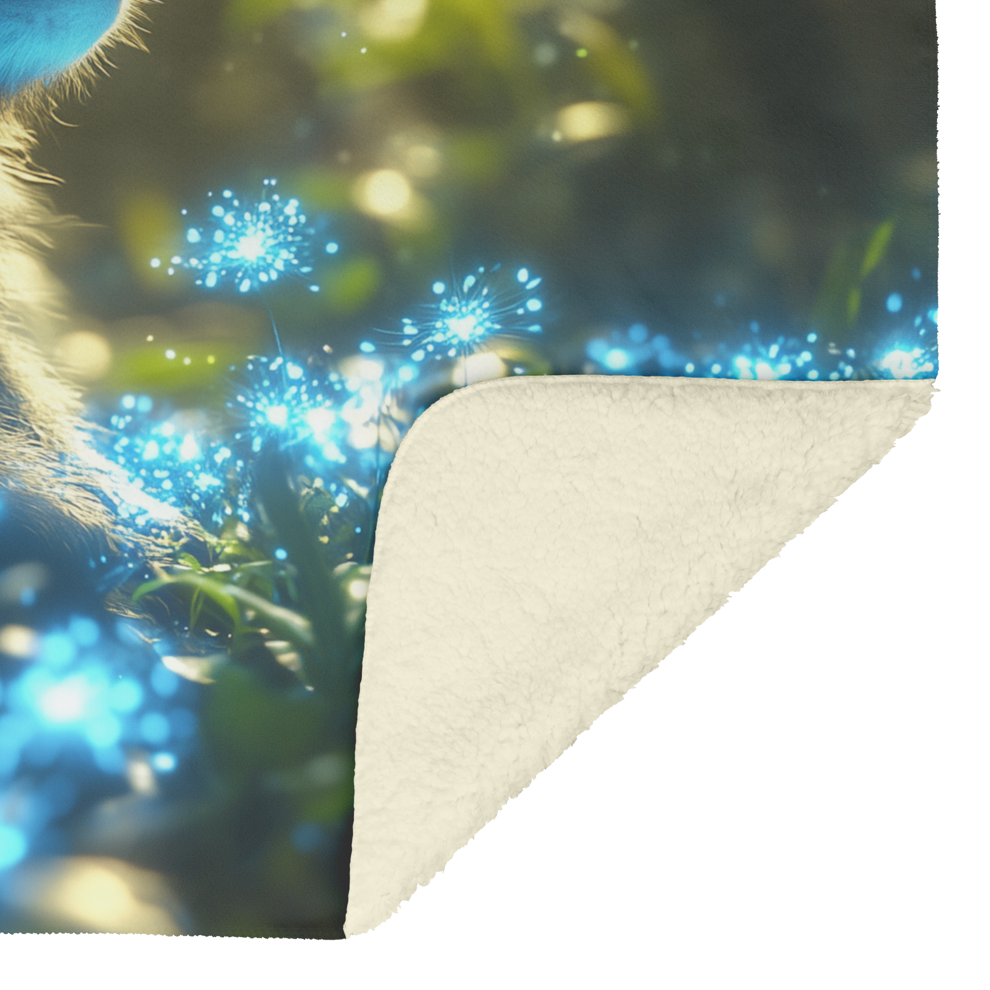 Capuchin_Monkey_Exploring_a_Glowing_Biol_H_Blanket_Sherpa_Mockup.png