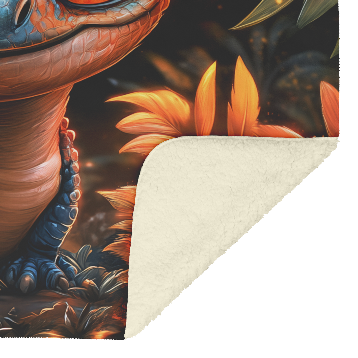 Cartoon_Velociraptor_With_Big_Round_Eyes_H_Blanket_Sherpa_Mockup.png