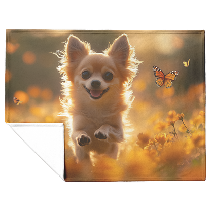 Chihuahua_in_Wildflower_Field_with_Butte_H_Blanket_Flat_Fold_Mockup.png