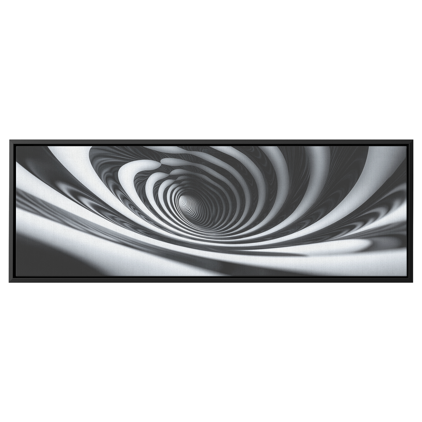 Classic_Black_White_Abstract_Swirl_Hypno_Framed_Canvas_H_Panoramic_Main_Mockup.png