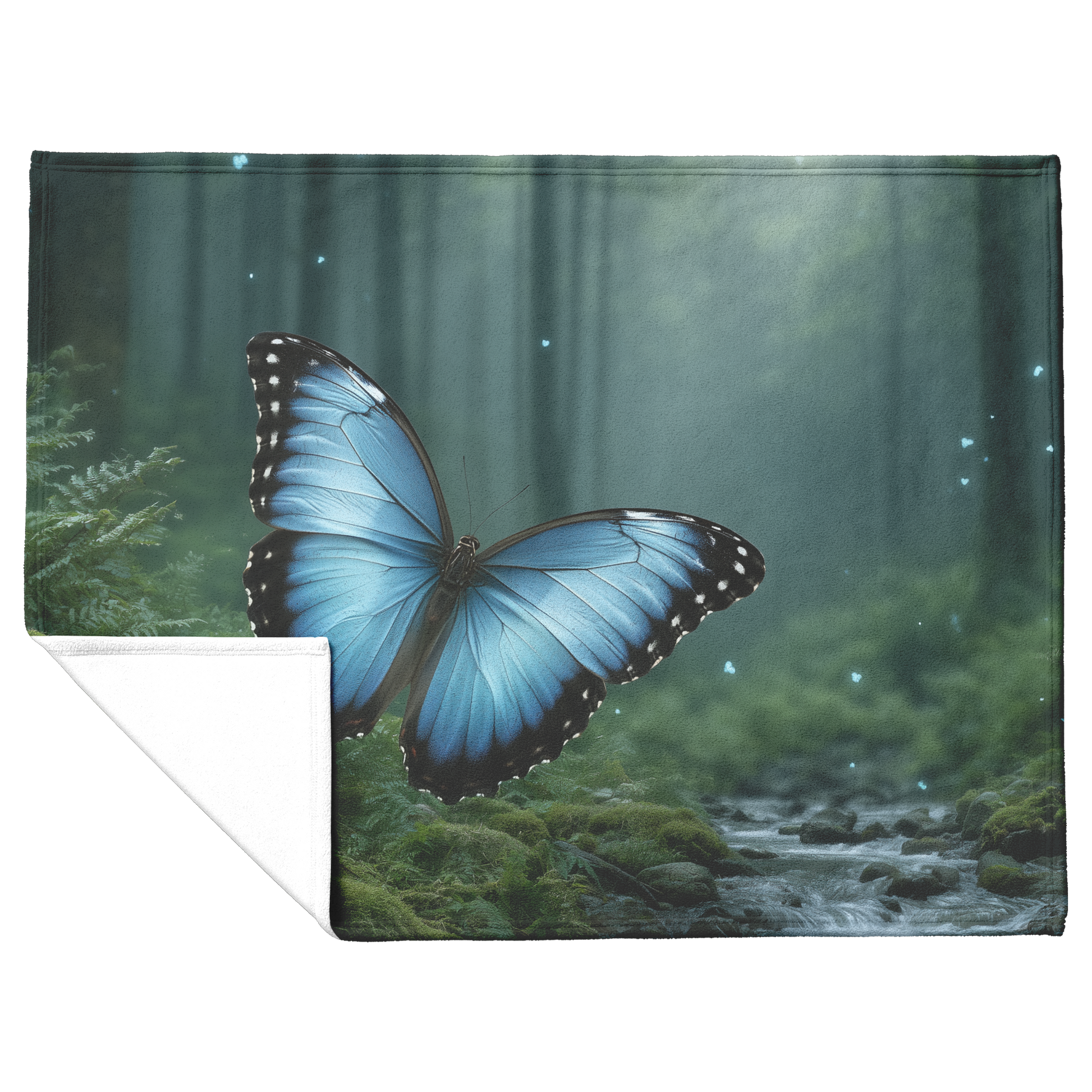 Close_Up_Morpho_Butterfly_With_Light_Ref_H_Blanket_Flat_Fold_Mockup.png