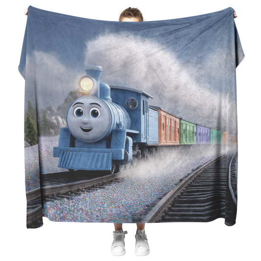 Colorful_Toy_Train_With_Blue_Eyes_Puffin_H_Blanket_Model_Mockup.png_15279092