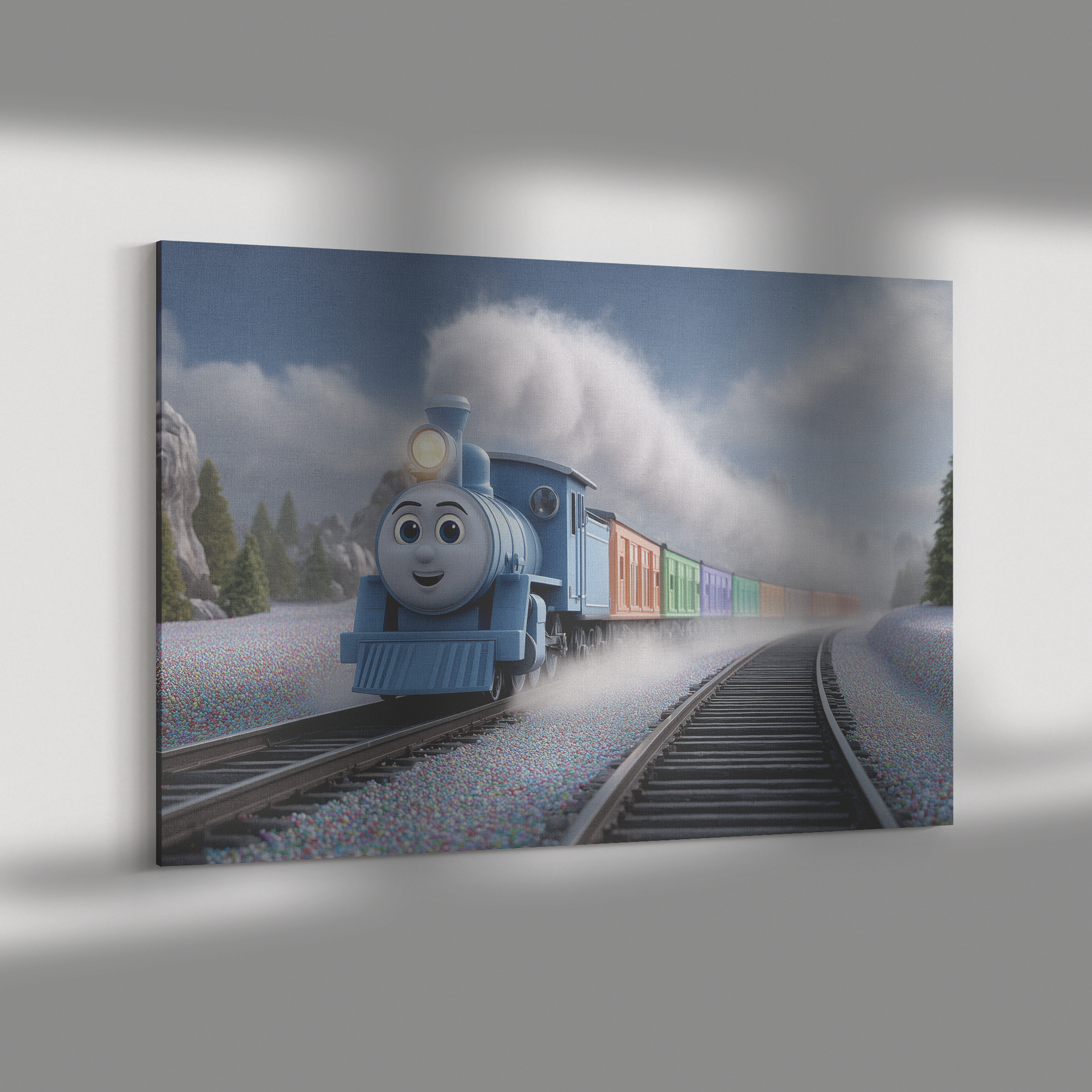 Colorful_Toy_Train_with_Blue_Eyes_Puffin_H_Rectangle_Dramatic_Shadow_Mockup.png_15430424