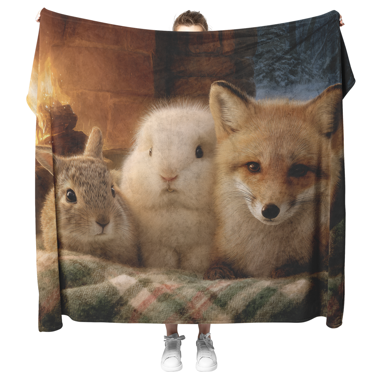 Cozy_Winter_Animals_Bundled_Under_Plaid__H_Blanket_Model_Mockup.png