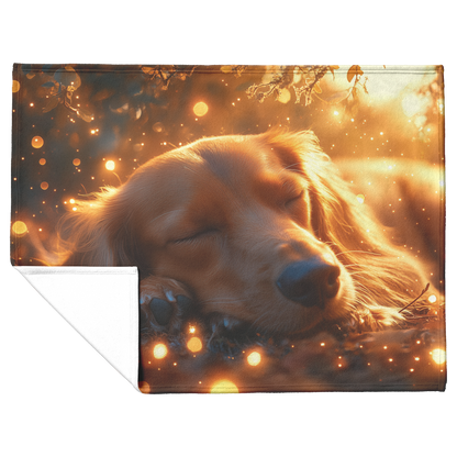 Dachshund_Under_Glowing_Tree_with_Golden_H_Blanket_Flat_Fold_Mockup.png