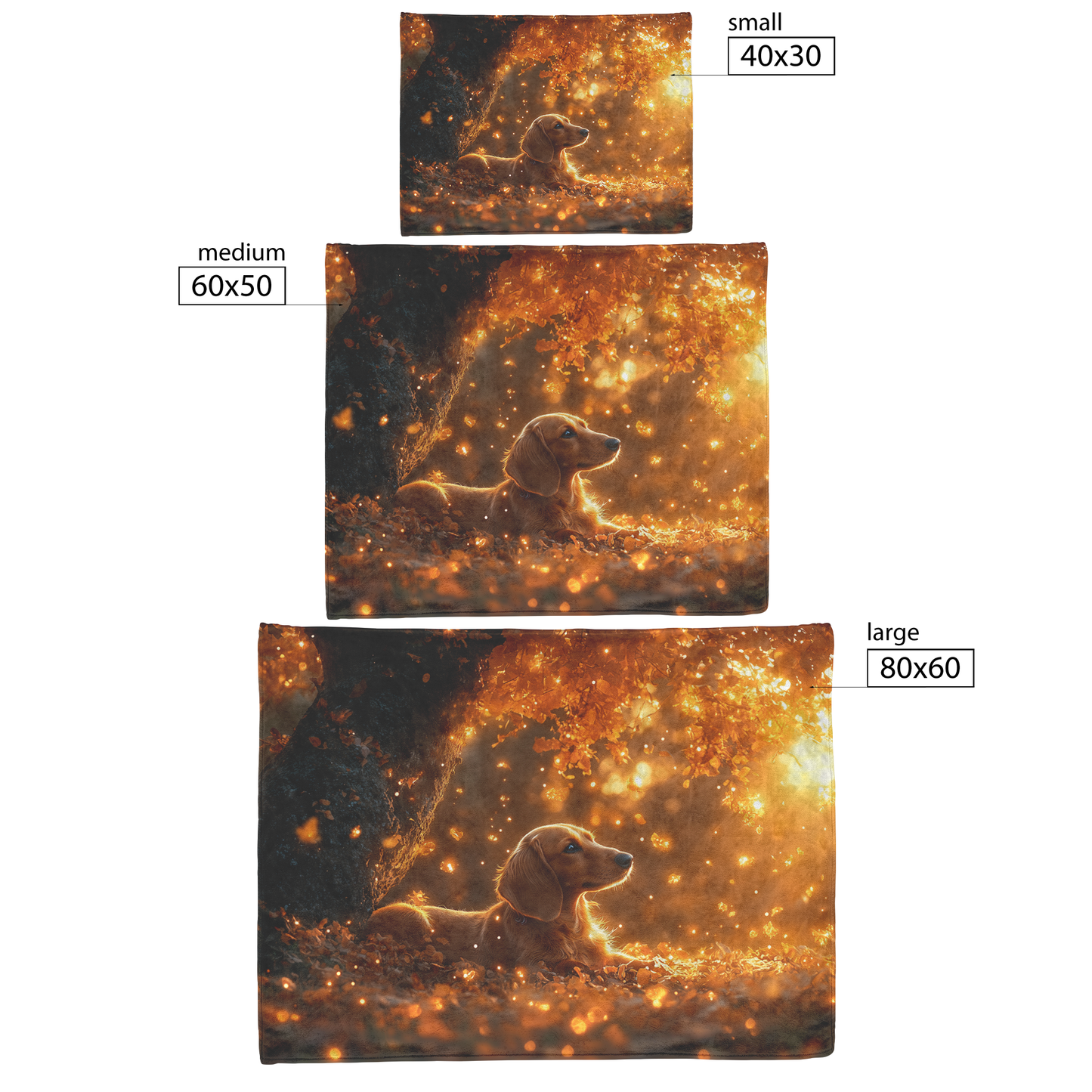 Dachshund_Under_Glowing_Tree_with_Golden_H_Blanket_Size_Options_Mockup.png