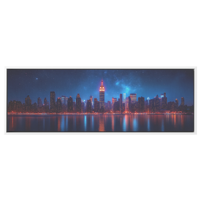 Dazzling_Nighttime_Skyline_of_Dubai_Burj_White_Framed_Canvas_H_Panoramic_Main_Mockup.png
