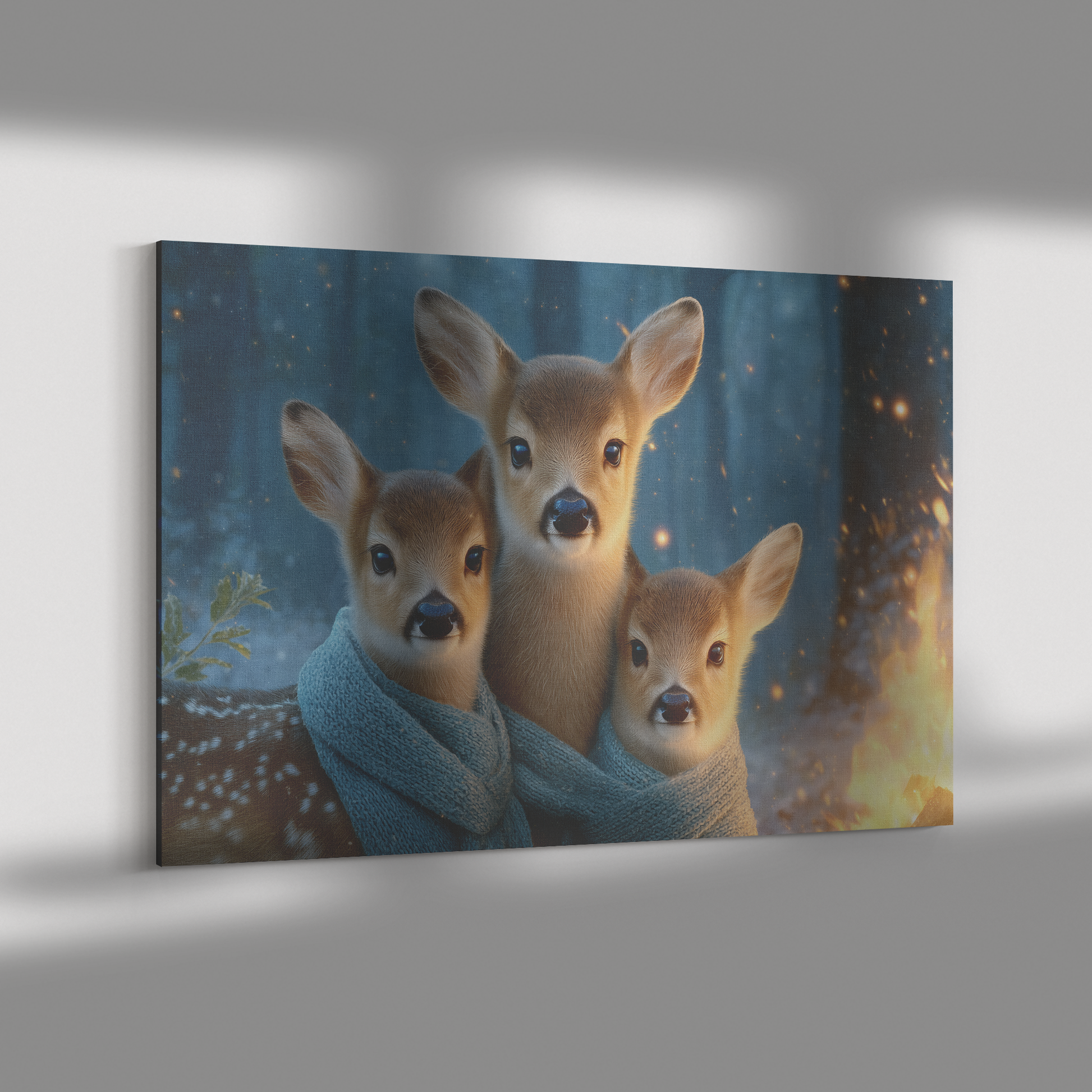 Deer_Family_Cuddled_Near_Warm_Campfire_W_H_Rectangle_Dramatic_Shadow_Mockup.png_15430616