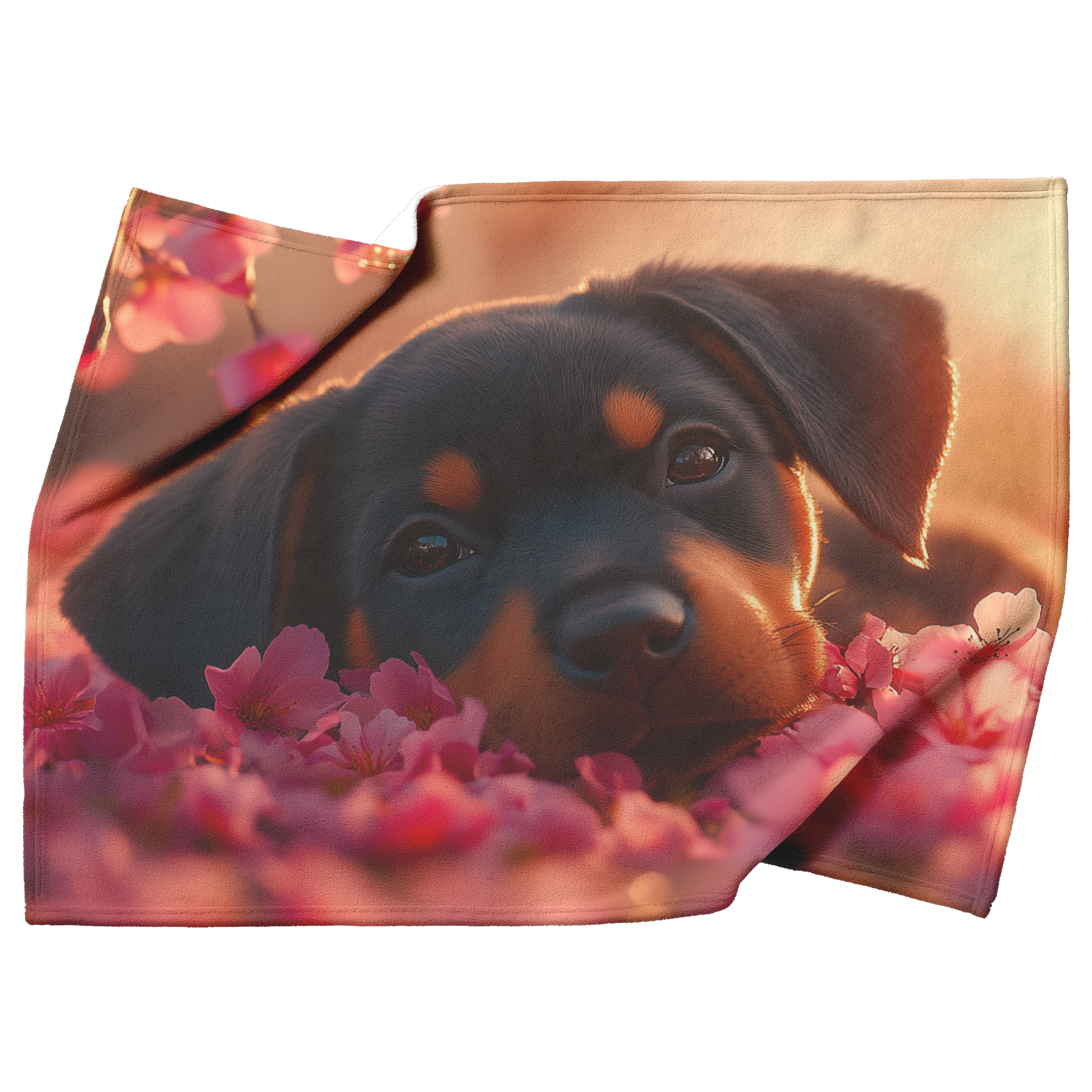 Doberman_Puppy_Under_Cherry_Blossom_Tree_H_Blanket_Top_Bottom_Folds_Mockup.png
