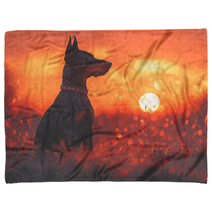 Doberman_at_Sunset_on_Hilltop_with_Light_H_Blanket_AS_Flat_Mockup.png