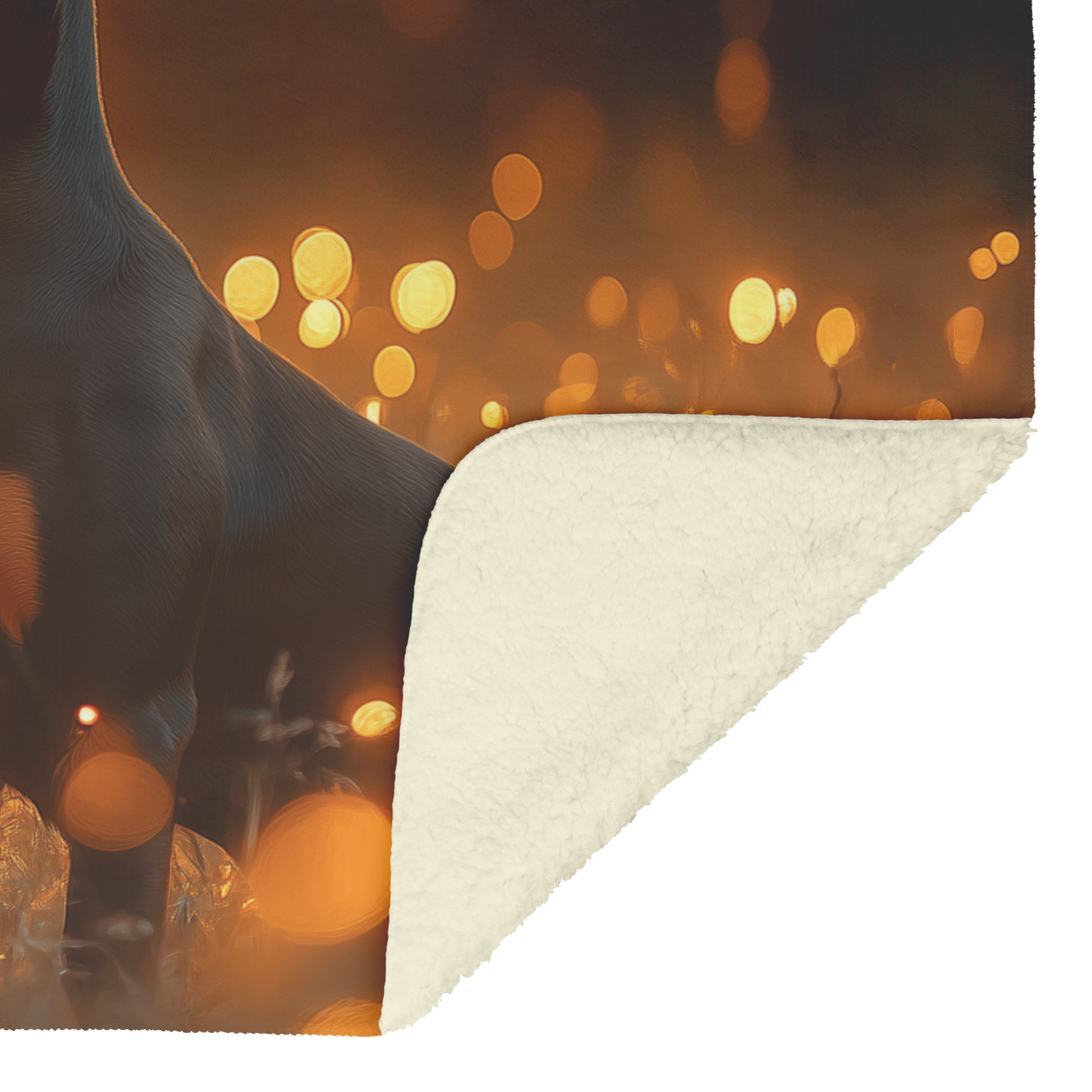 Doberman_in_Glowing_Forest_with_Golden_M_H_Blanket_Sherpa_Mockup.png