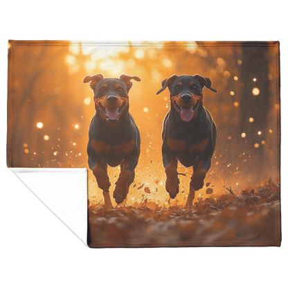 Dobermans_in_Autumn_Forest_with_Falling__H_Blanket_Flat_Fold_Mockup.png