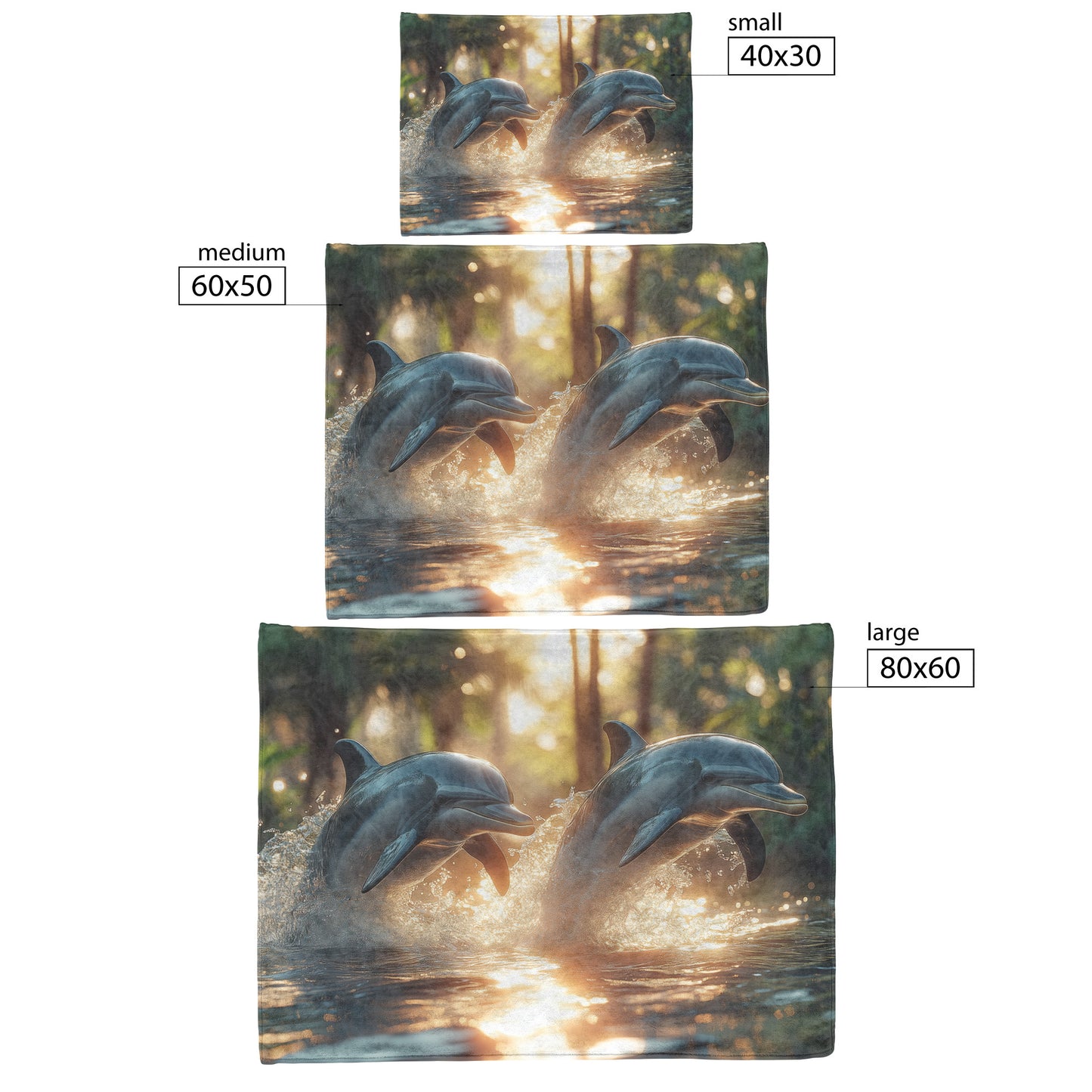 Dolphin Cozy Fleece Sherpa Blanket Bring the Joy of the Ocean Into Your Home - Awakening Righteousness