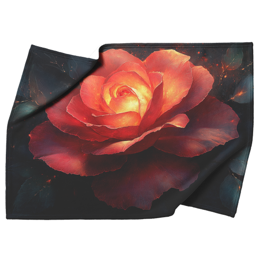 Dynamic_Rose_Pattern_With_Radiant_Red_Pe_H_Blanket_Top_Bottom_Folds_Mockup.png