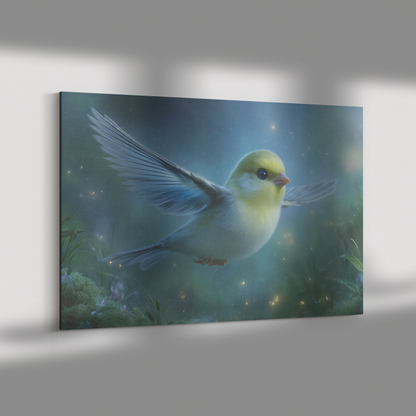 Enchanted_Canary_with_Blue_Eyes_Flying_T_H_Rectangle_Dramatic_Shadow_Mockup.png_15406186