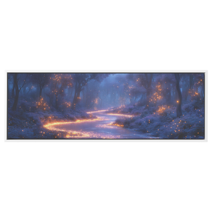 Enchanted_Forest_Glowing_Rivers_Light_Pu_White_Framed_Canvas_H_Panoramic_Main_Mockup.png