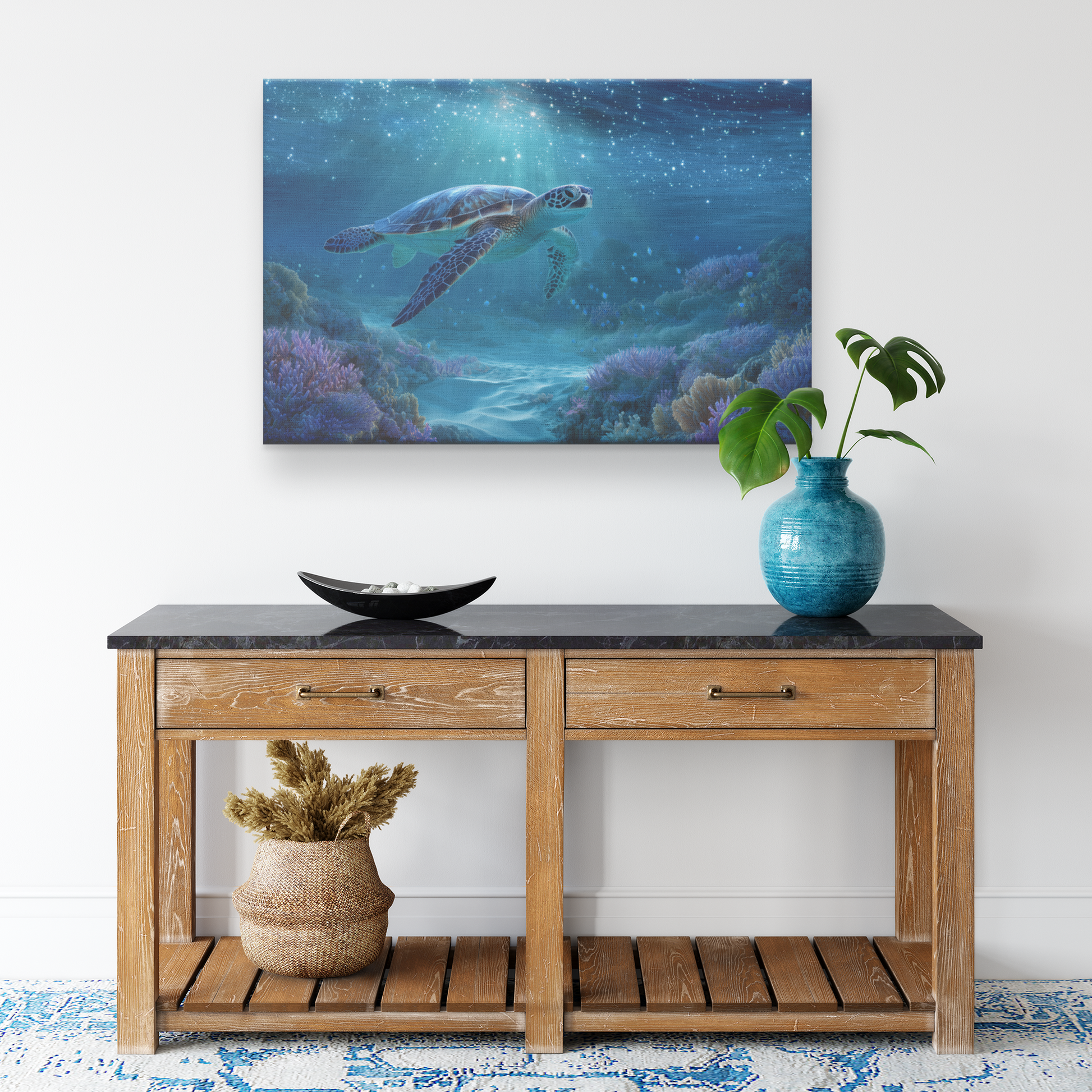 Enchanted_Sea_Turtle_with_Blue_Eyes_Swim_H_Rectangle_Smaller_Lifestyle_Mockup.png_15406644