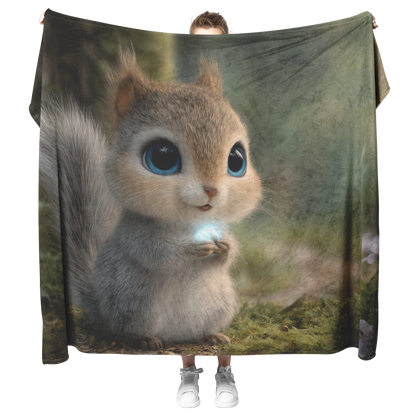 Enchanted_Squirrel_With_Blue_Eyes_Holdin_H_Blanket_Model_Mockup.png