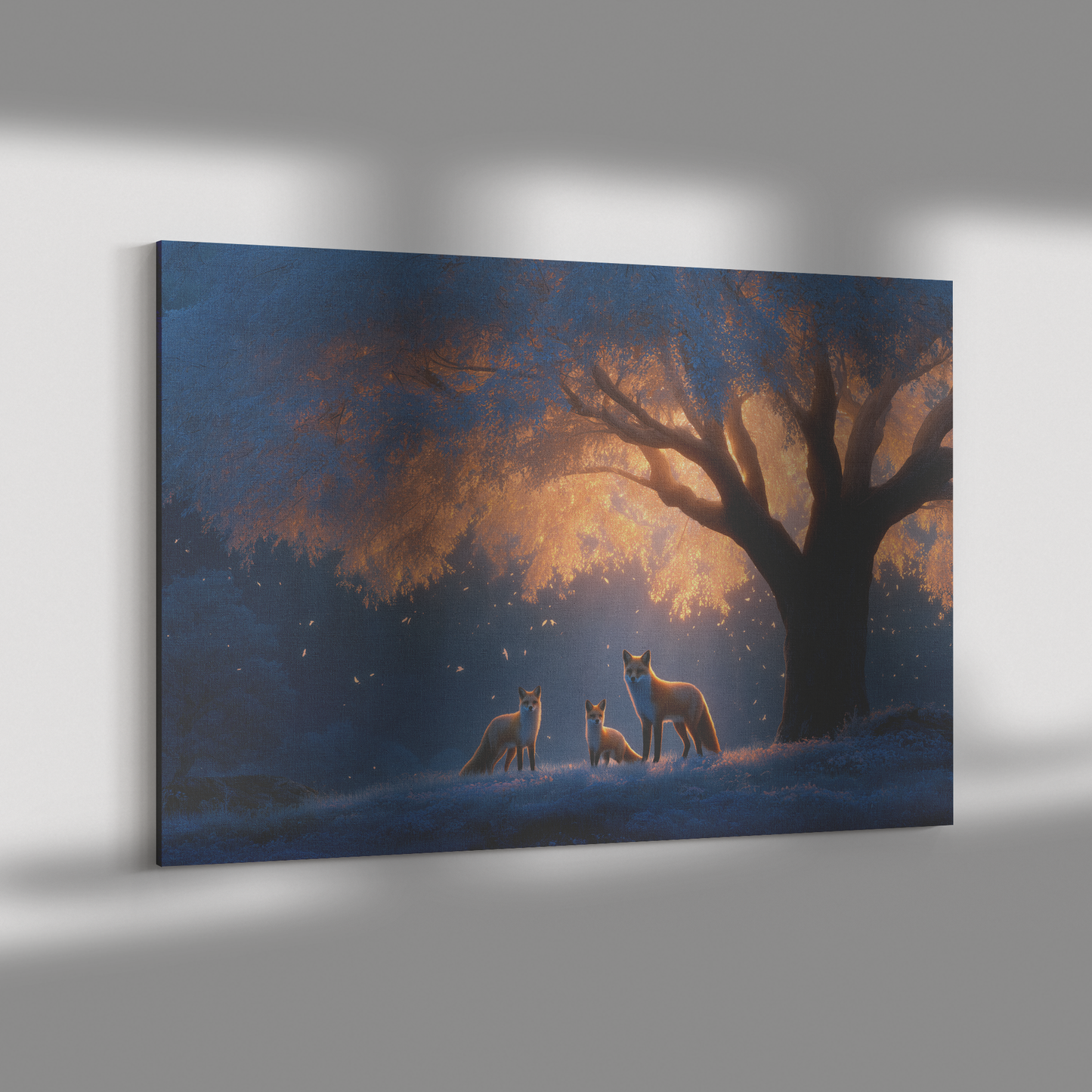 Family_of_Foxes_Beneath_Glowing_Tree_wit_H_Rectangle_Dramatic_Shadow_Mockup.png_15519504