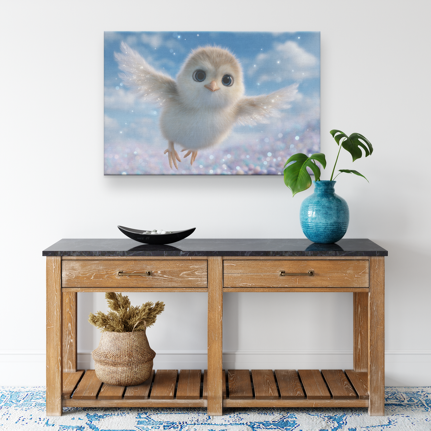 Fluffy_Baby_Chick_with_Blue_Eyes_and_Spa_H_Rectangle_Smaller_Lifestyle_Mockup.png_15406692
