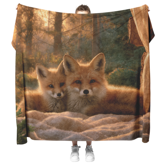 Fox_Family_Cuddled_Under_Warm_Quilt_Insi_H_Blanket_Model_Mockup.png