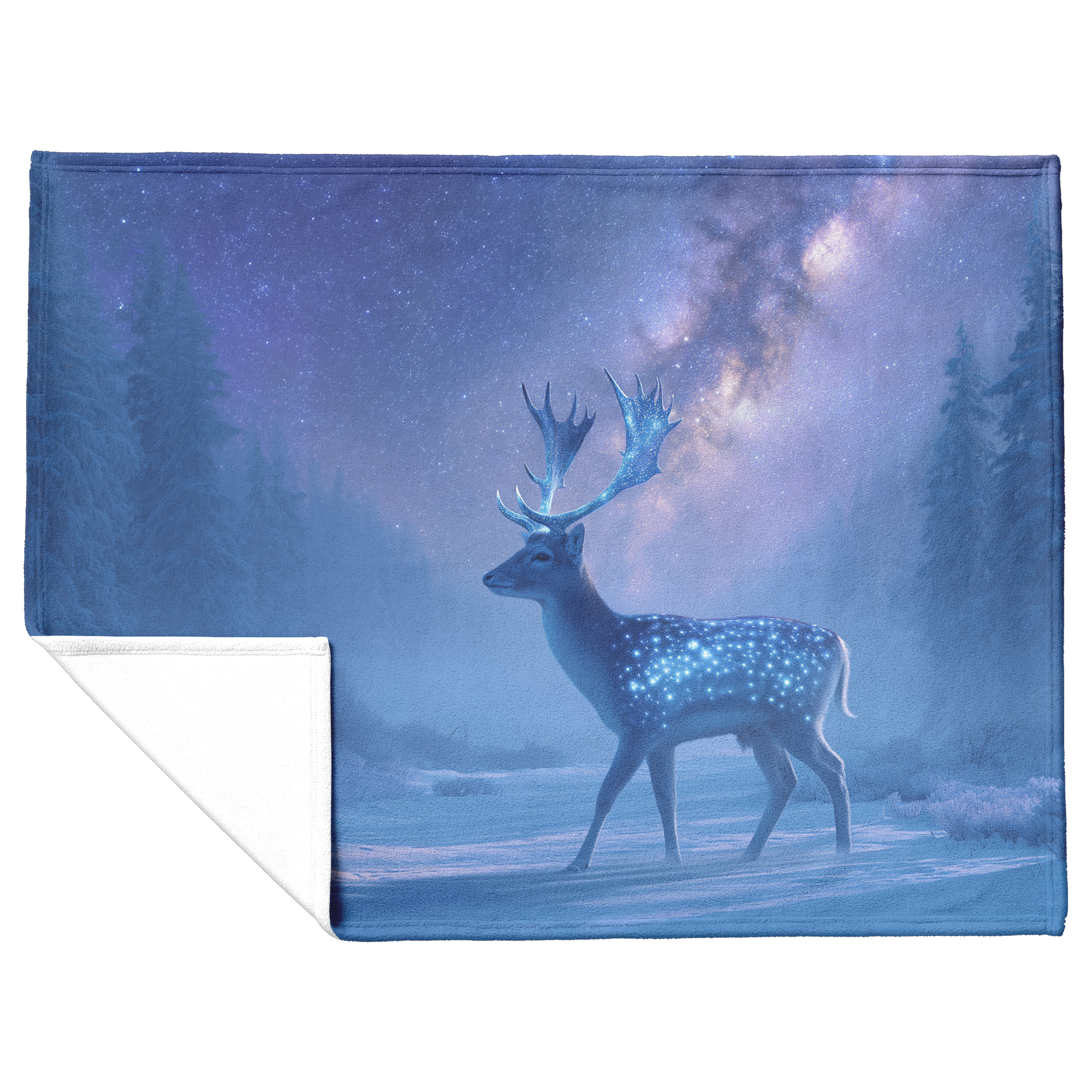 Galaxy_Deer_Crystal_Antlers_Snow_Forest__H_Blanket_Flat_Fold_Mockup.png