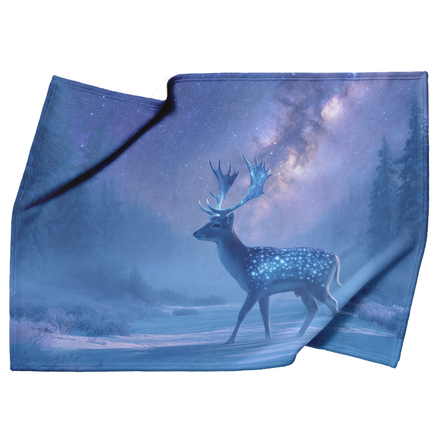 Galaxy_Deer_Crystal_Antlers_Snow_Forest__H_Blanket_Top_Bottom_Folds_Mockup.png