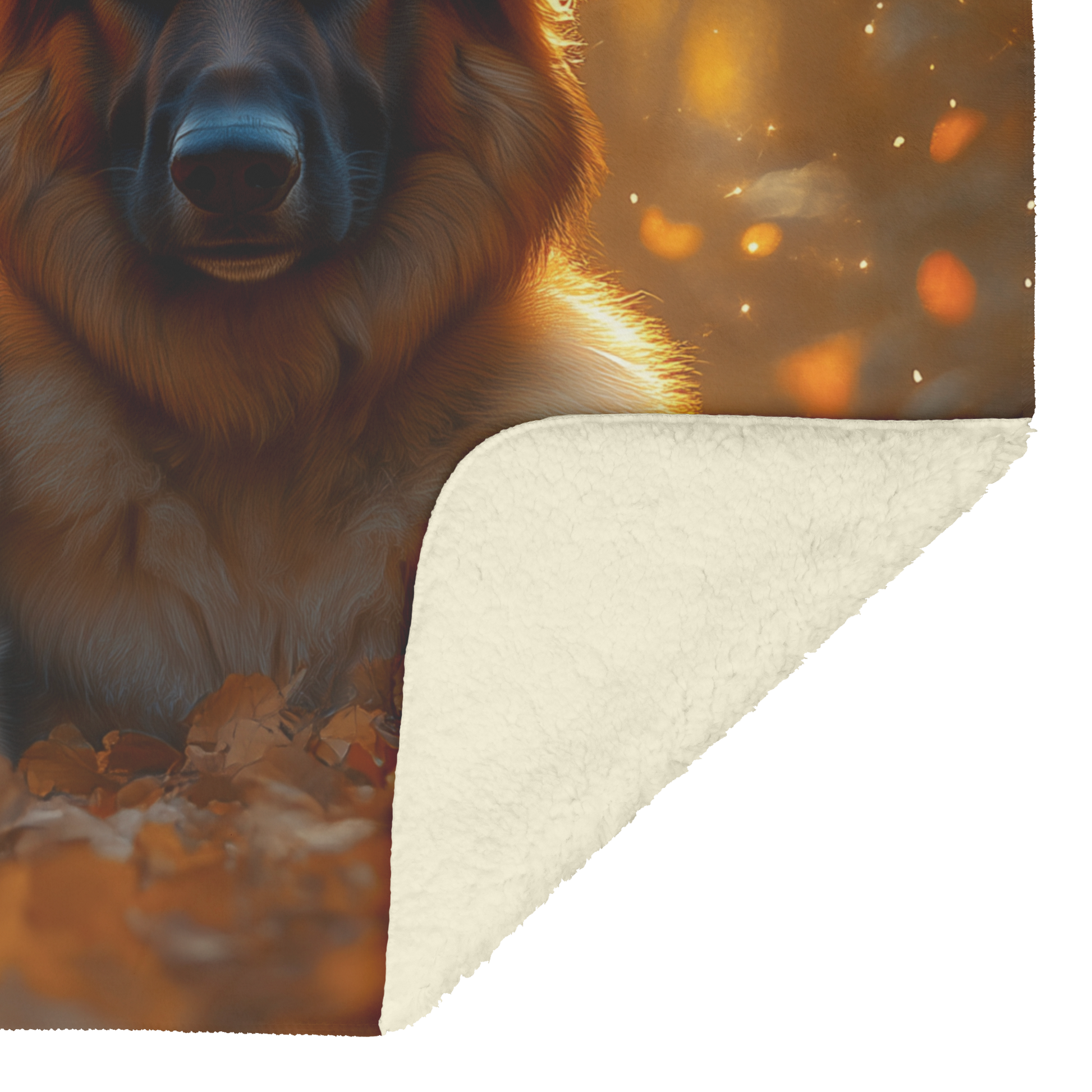 German_Shepherd_Family_in_Autumn_Meadow__H_Blanket_Sherpa_Mockup.png