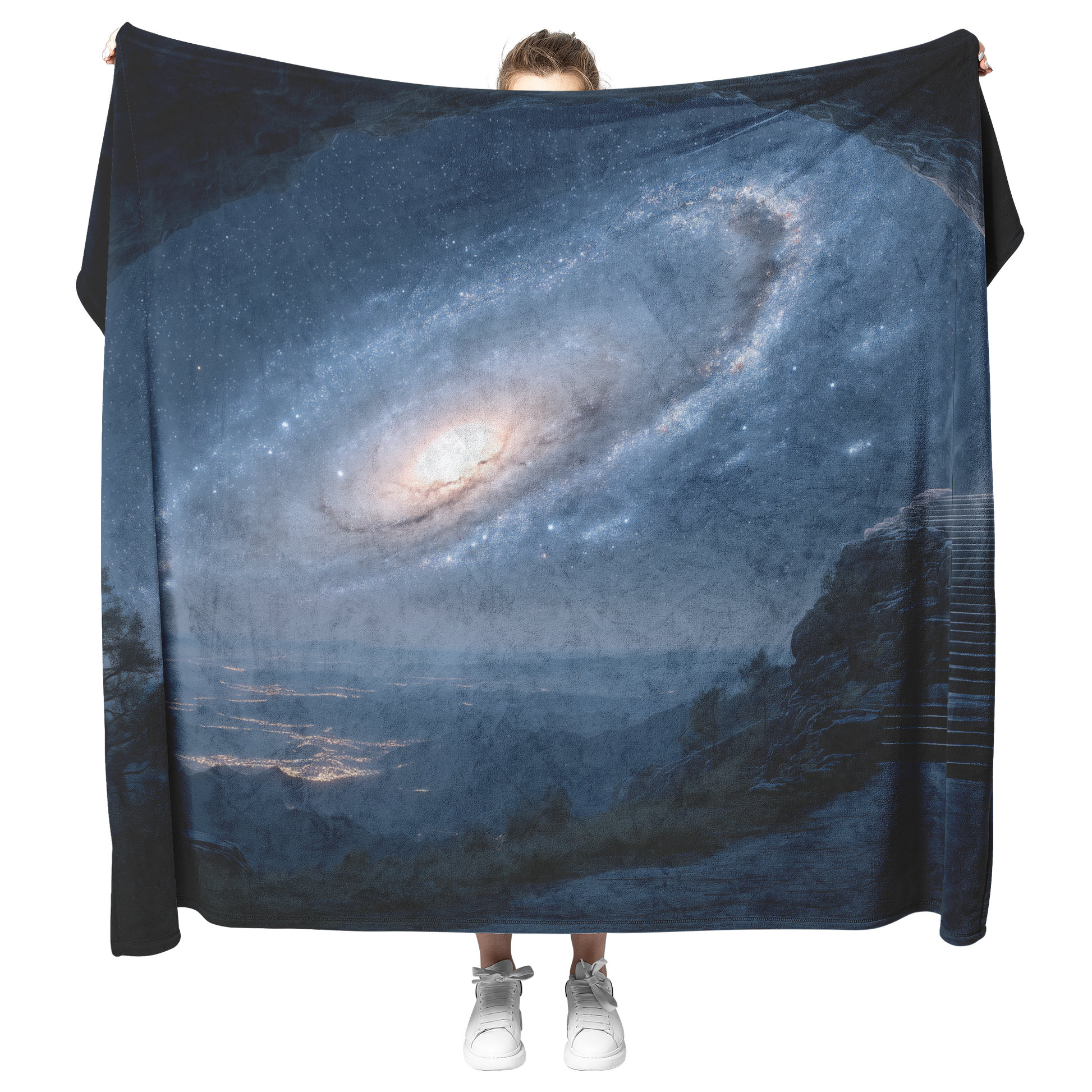 Glowing_Arch_At_Top_Of_Staircase_Among_S_H_Blanket_Model_Mockup.png