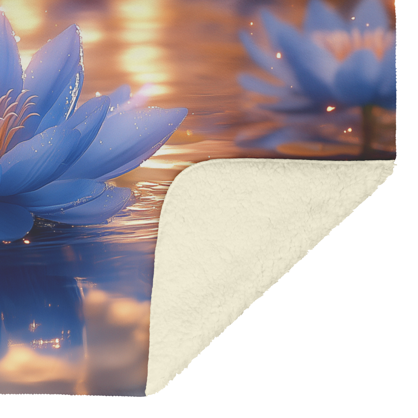 Glowing_Blue_Chrysanthemums_on_Pond_with_H_Blanket_Sherpa_Mockup.png