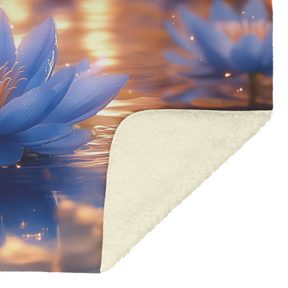 Glowing_Blue_Chrysanthemums_on_Pond_with_H_Blanket_Sherpa_Mockup.png