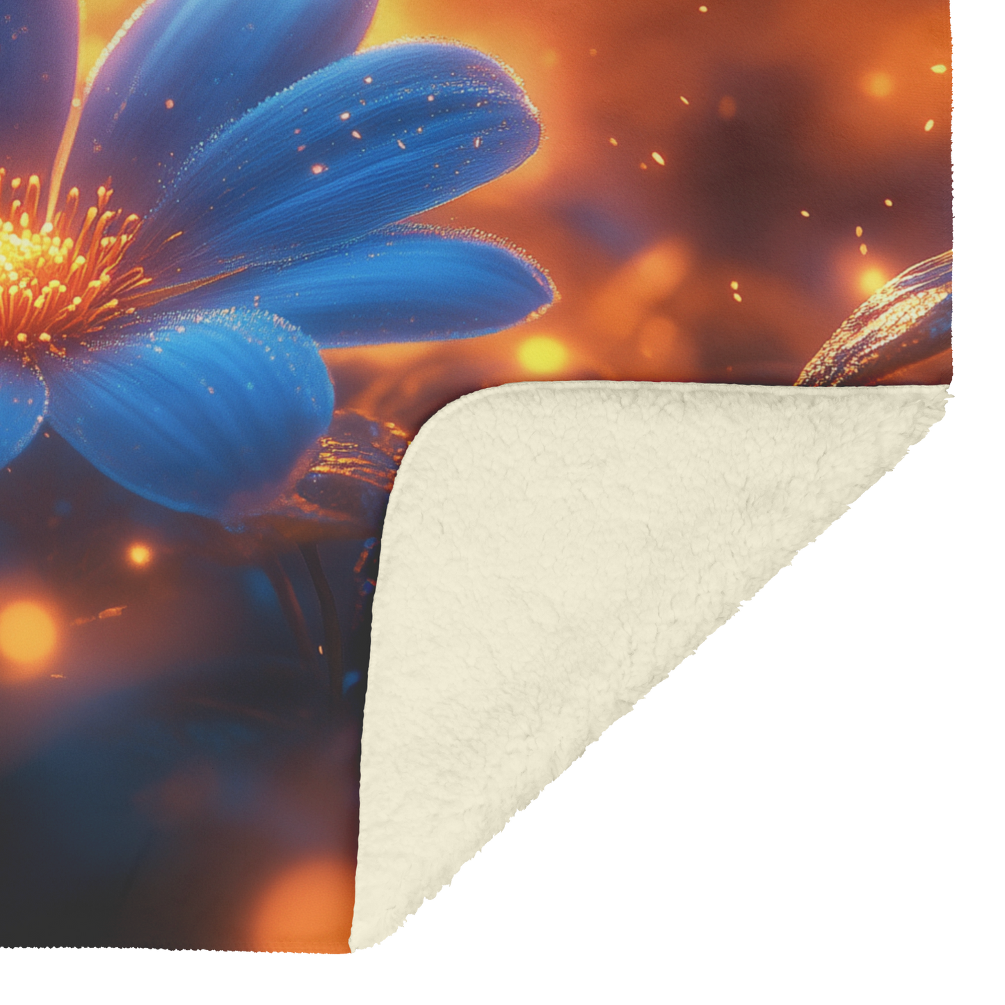 Glowing_Blue_Daisy_with_Golden_Mist_and__H_Blanket_Sherpa_Mockup.png