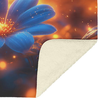Glowing_Blue_Daisy_with_Golden_Mist_and__H_Blanket_Sherpa_Mockup.png