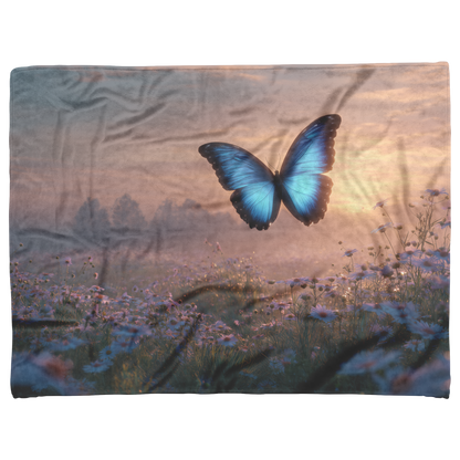 Glowing_Blue_Morpho_Butterfly_Flying_Ove_H_Blanket_AS_Flat_Mockup.png
