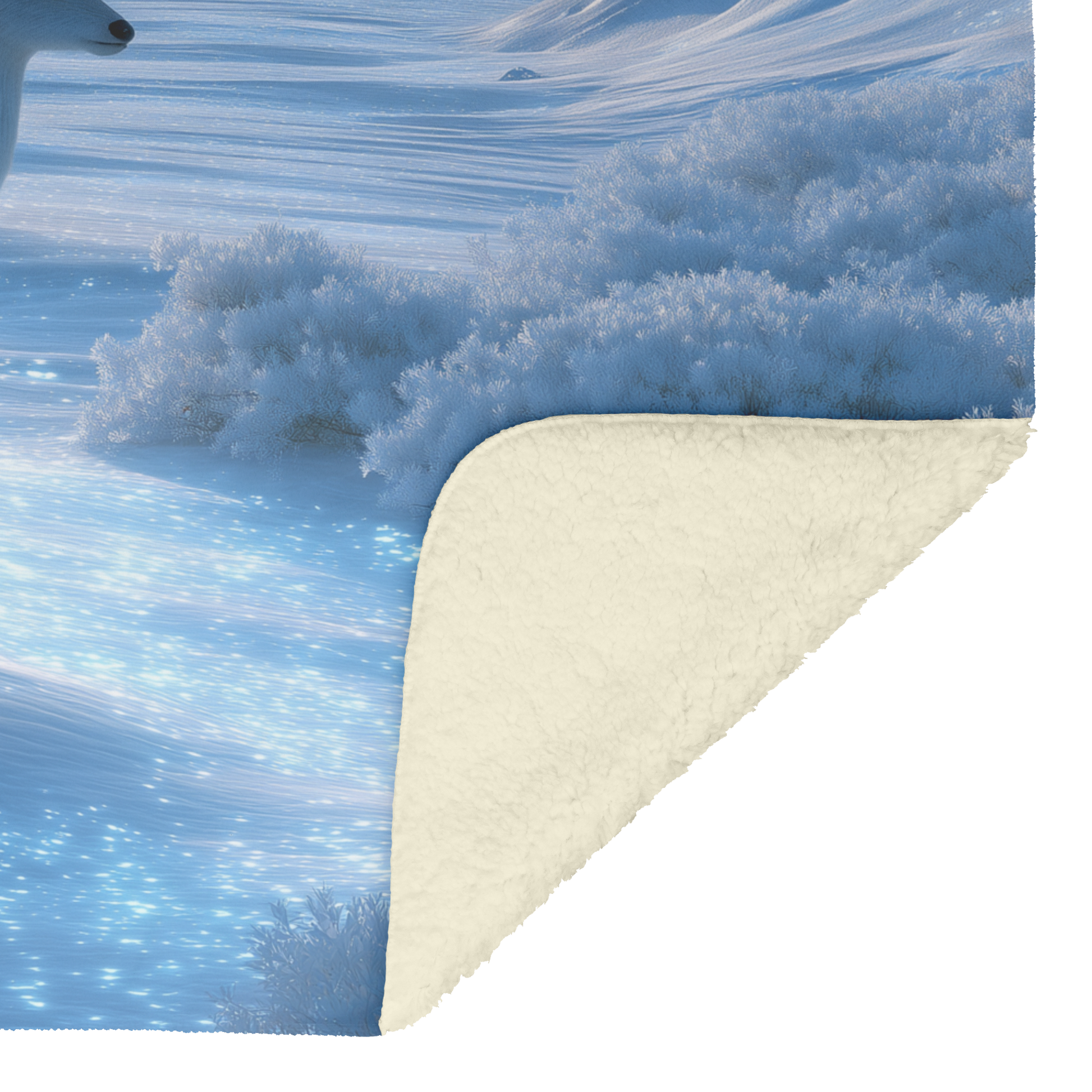 Glowing_Crystal_Deer_With_Snowflake_Patt_H_Blanket_Sherpa_Mockup.png